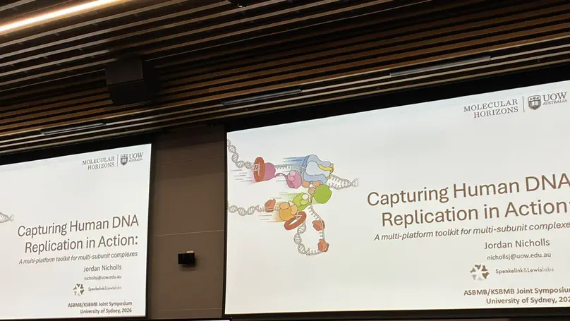 Jordan presents at the ASBMB/KSBMB Joint Symposium