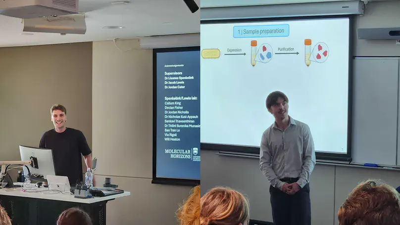 Nate and Will present their Honours research